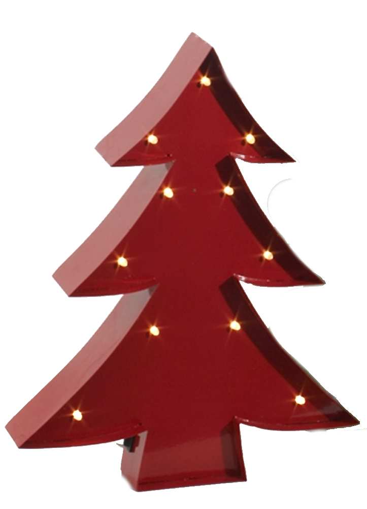 13 inch Lighted Tree Sign - The Country Christmas Loft
