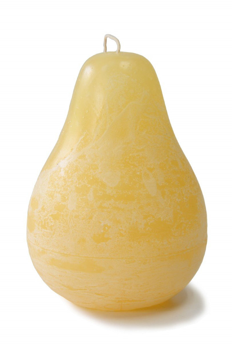 Timber Pear Candle (3" x 4" ) - Pale Yellow - The Country Christmas Loft
