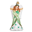 Irish Angel Glass Blown Ornament