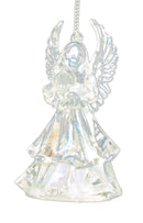 Battery-Operated LED Angel Ornament -  Trumpet - The Country Christmas Loft