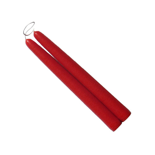 Mole Hollow Taper Pair (Sweetheart Red)  - - The Country Christmas Loft