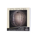 Warm White LED Foldable Metal Sphere - The Country Christmas Loft