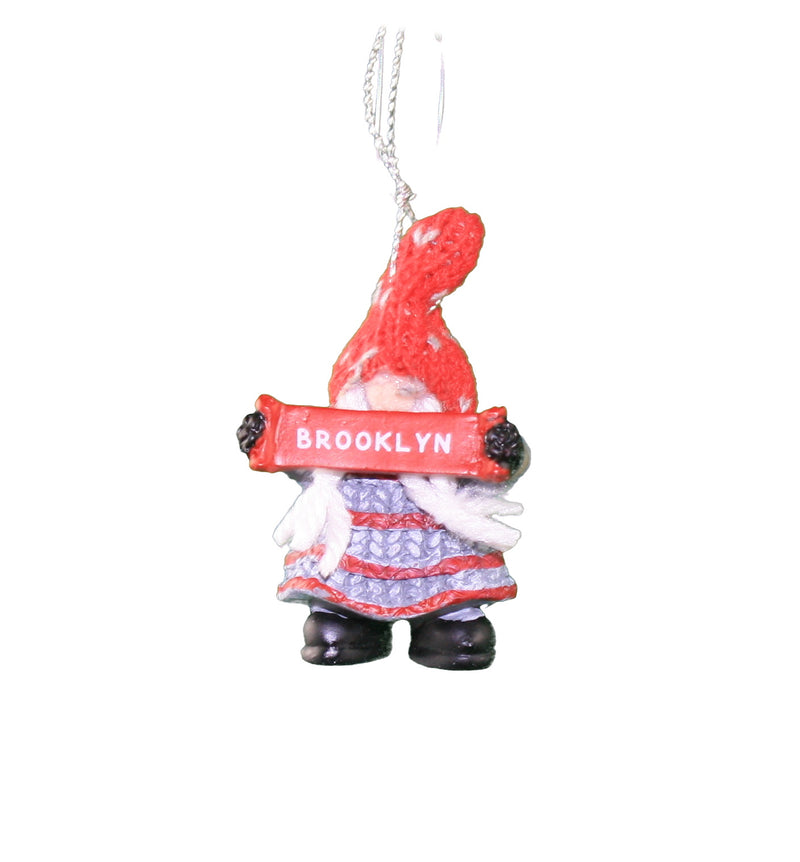 Personalized Gnome Ornament (Letters A-I) - Brooklyn - The Country Christmas Loft