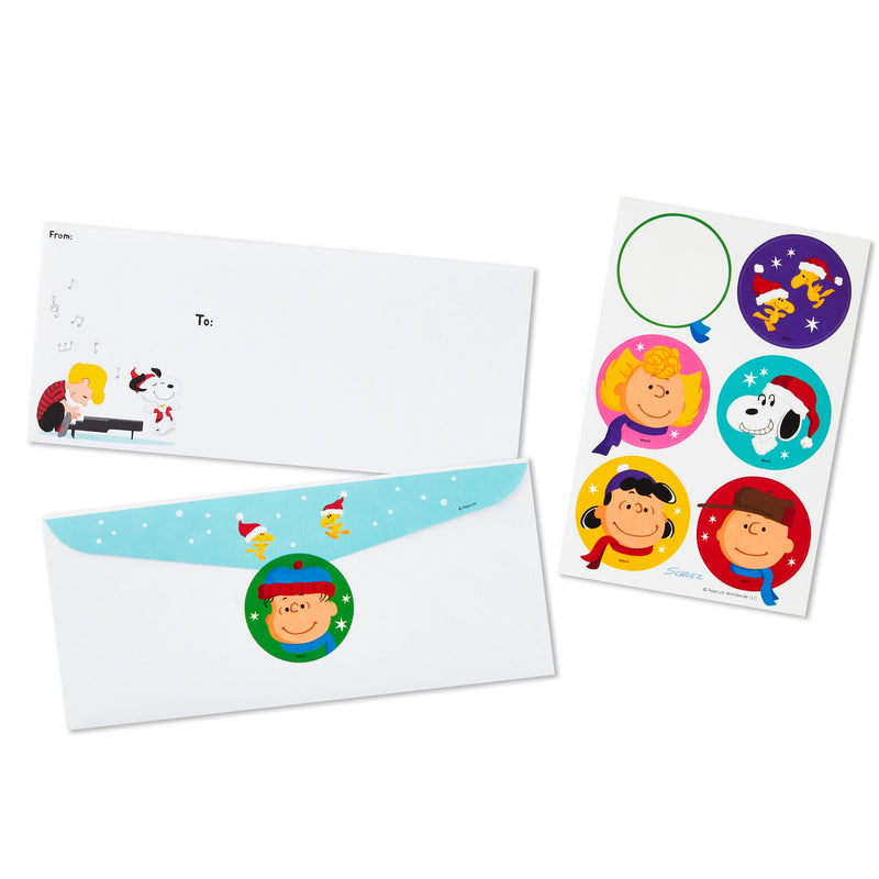 Peanuts Letters to Santa Stationery Kit With Stickers and Crayola Crayons