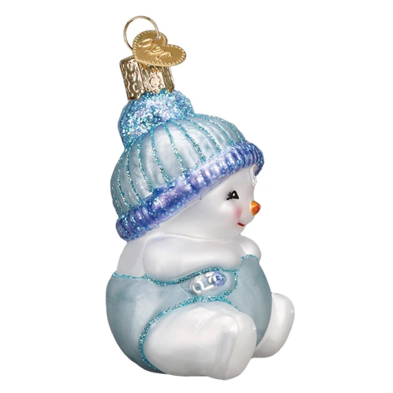 Snow Baby Boy Ornament - The Country Christmas Loft