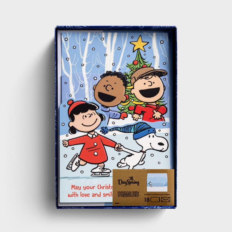 Peanuts - May Your Christmas Shine So Bright- 18 Christmas Boxed Cards