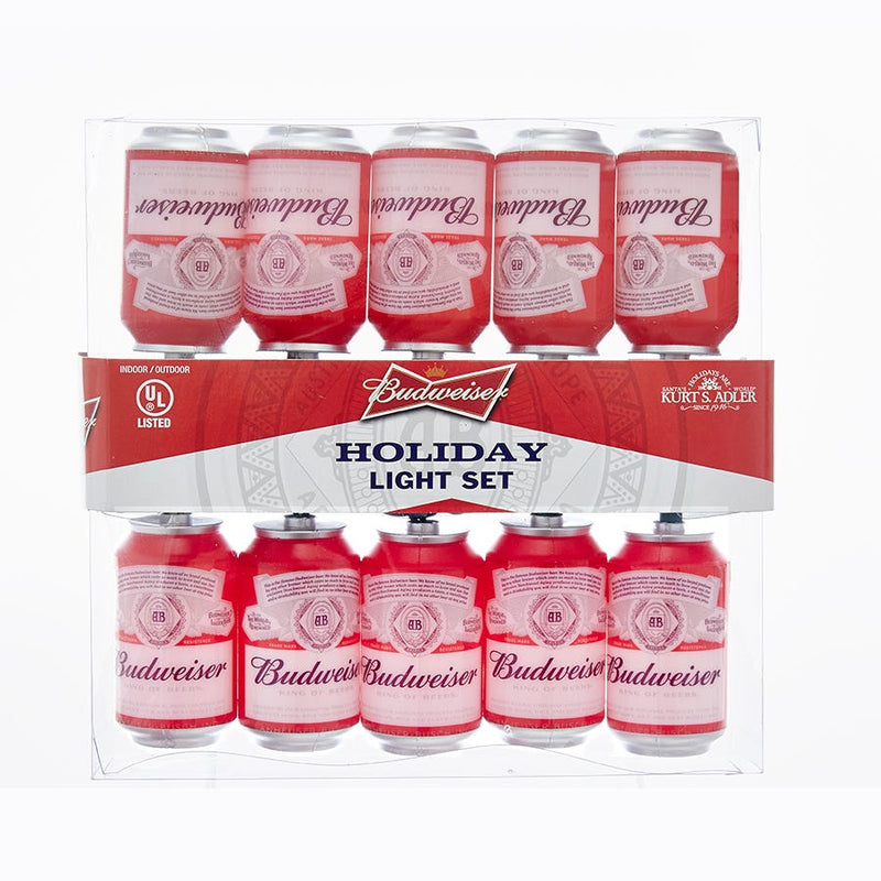 10-Light Budweiser Can Light Set - The Country Christmas Loft