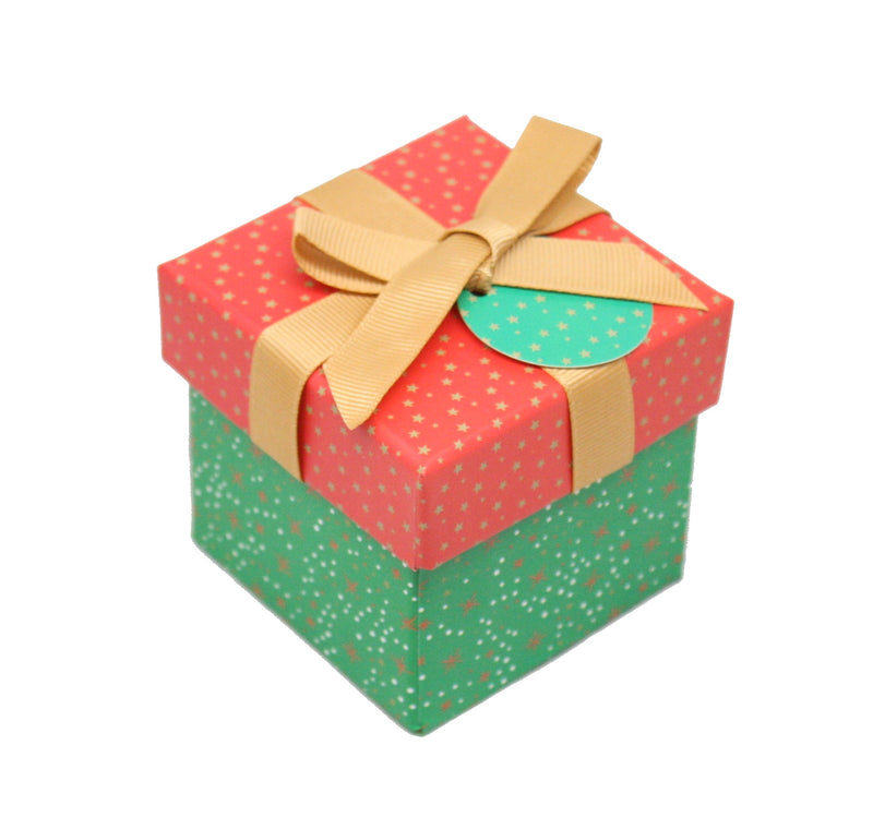 Gift Box Cube for Gift Cards - 3" x 3" - Stars