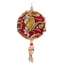 Ruby & Platinum Ornament - - The Country Christmas Loft