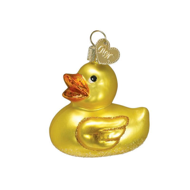 Rubber Ducky Glass Ornament - The Country Christmas Loft