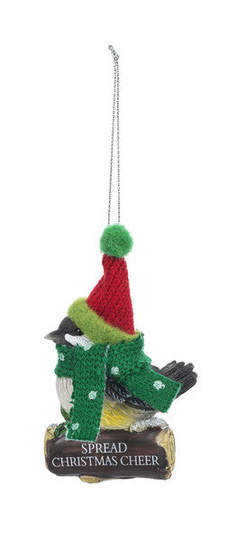 Cozy Bird Ornament - SPREAD CHRISTMAS CHEER - The Country Christmas Loft