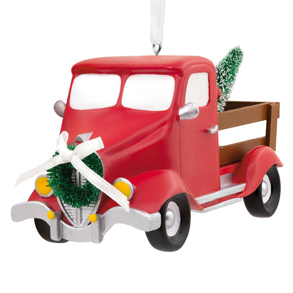 Red Truck Signature Ornament - The Country Christmas Loft
