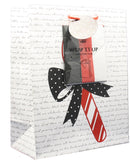 Large Gift Bag With Tissue - Candy Cane