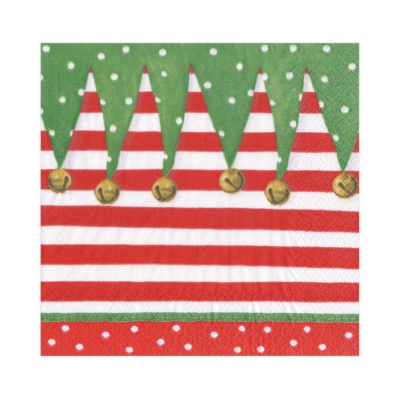 Stocking Stripe - Lunch Napkin - The Country Christmas Loft