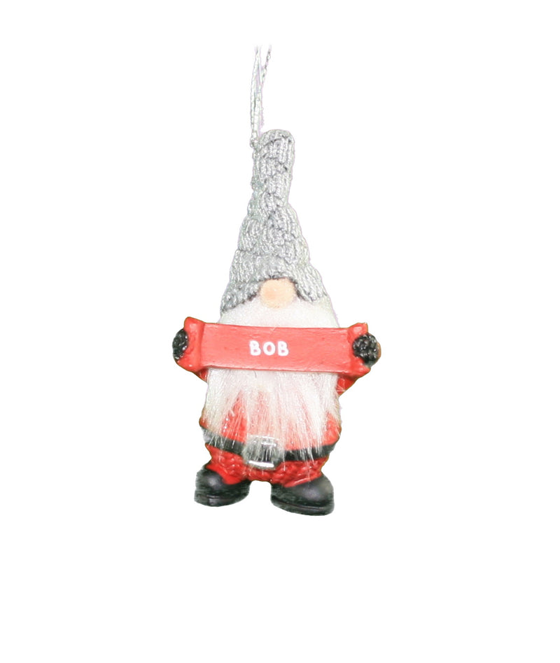 Personalized Gnome Ornament (Letters A-I) - Bob - The Country Christmas Loft