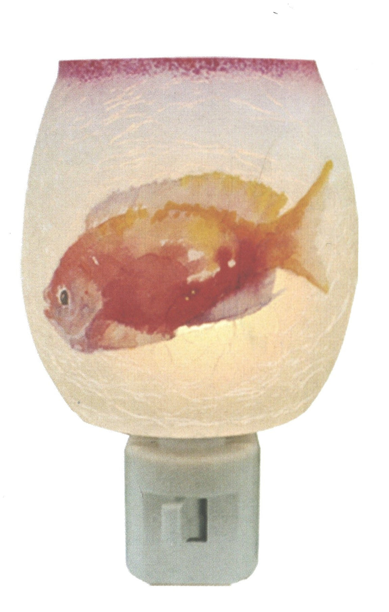 Glass Nightlight - Water Color Fish - Style D