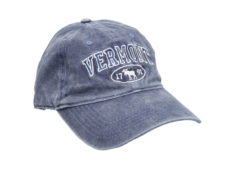 Dyed Cap Vermont 1791 Moose - Navy - The Country Christmas Loft