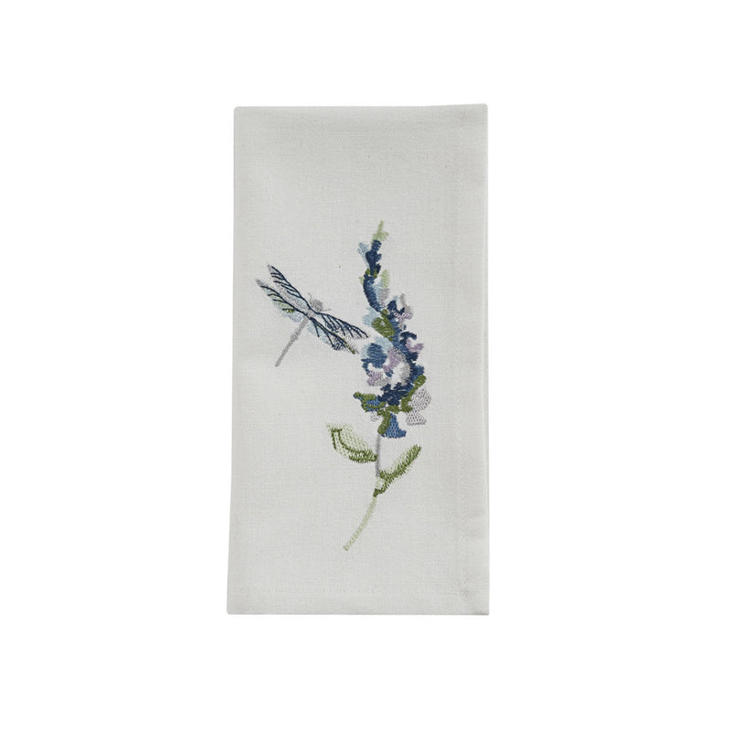 Garden Sketchbook Embroidered Napkin - The Country Christmas Loft