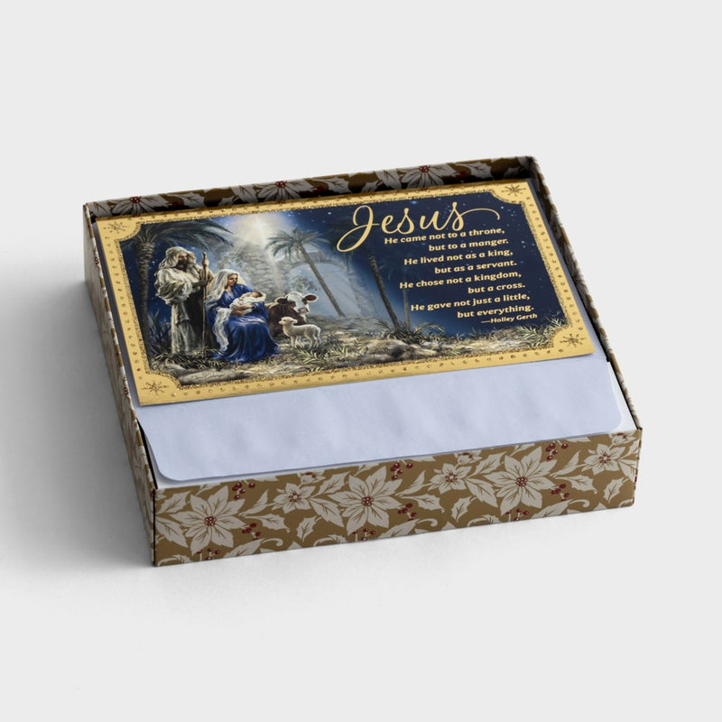 Jesus Nativity Christmas Boxed Cards - The Country Christmas Loft