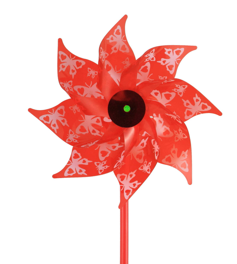 PVC Pinwheel - Red Butterflies - The Country Christmas Loft