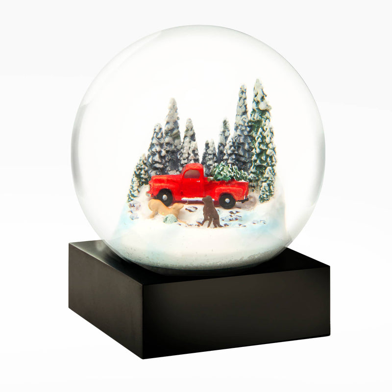 Red Truck with Dogs Snow Globe - The Country Christmas Loft
