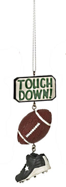 Sport Score Dangle Ornament - Football - The Country Christmas Loft