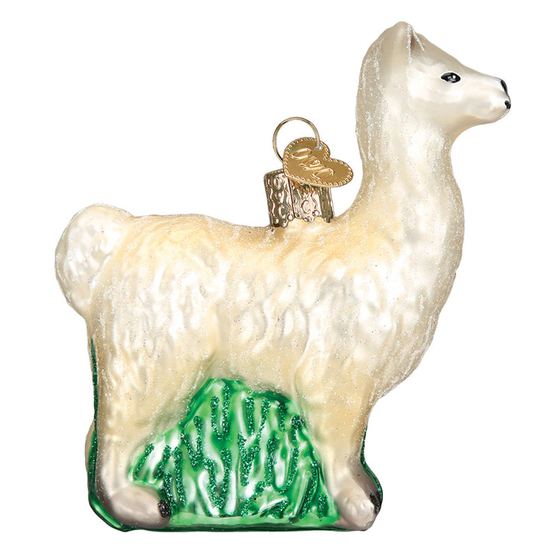 Llama Glass Ornament - The Country Christmas Loft