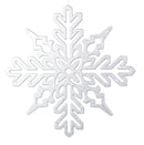 Glitter Snowflake 11 Inch Ornament -  Full Sparkle - Diecut - The Country Christmas Loft