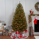 7.5 Foot New England Pine - Clear Lights - The Country Christmas Loft