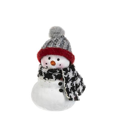 Cozy Snowman Pocket Charm Figurine -