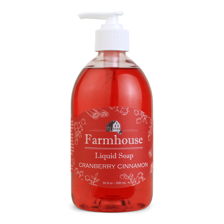 Sweet Grass Farm Liquid Hand Soap - Cranberry Cinnamon 16.9 Ounce - The Country Christmas Loft