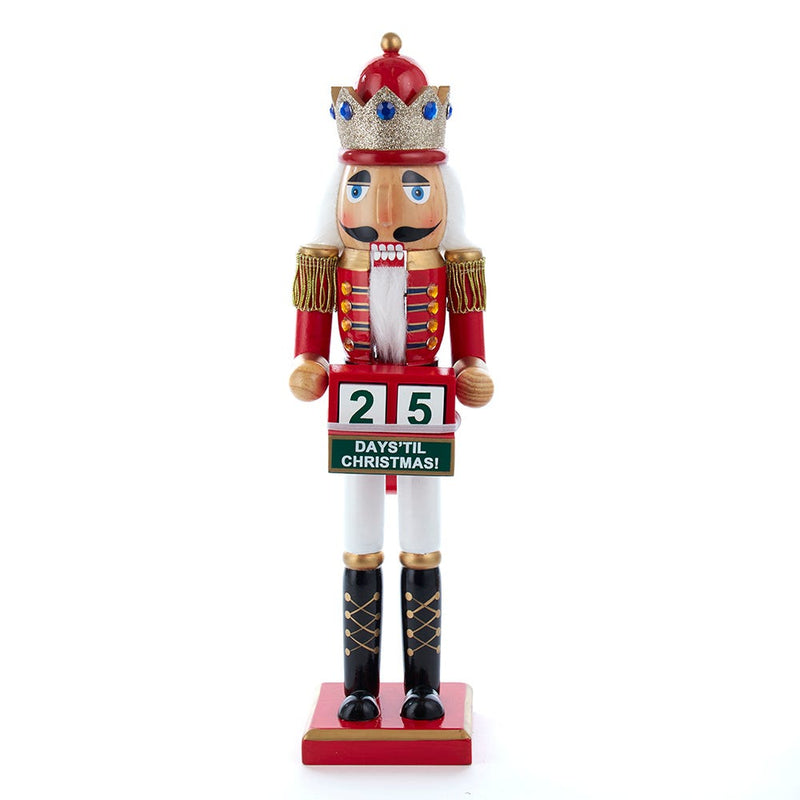 15" Nutcracker King With Calendar - The Country Christmas Loft