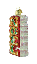 Old World Christmas Noel Glass Ornament - The Country Christmas Loft