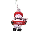 Cozy Snowman Ornament (Letters G - R) - - The Country Christmas Loft