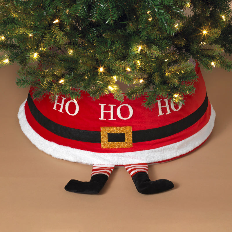30" HO HO HO Tree Collar - The Country Christmas Loft