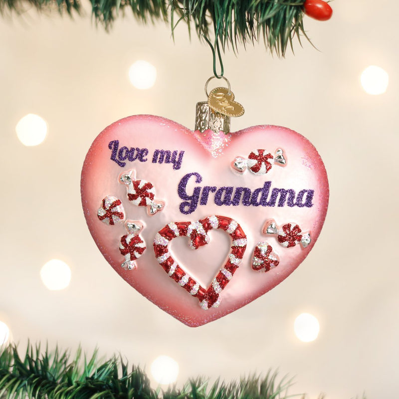 Old World Christmas Grandma Heart - The Country Christmas Loft