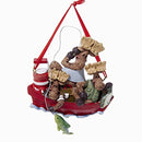 Moose In Fishing Boat Ornament - - The Country Christmas Loft