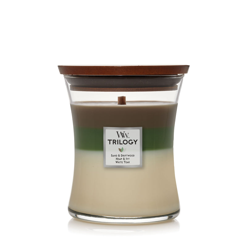 Woodwick hourglass jar 9.7 ounce candle - Verdant Earth - The Country Christmas Loft