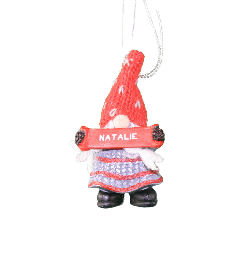 Personalized Gnome Ornament (Letters J-P) - Luke
