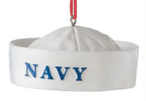 Military Hat Ornament - Navy