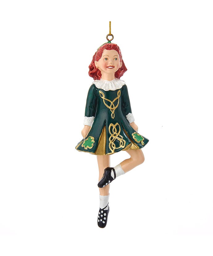 Dancing Irish Girl Ornament - The Country Christmas Loft