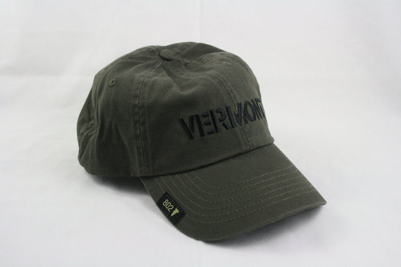 Vermont Green Embroidered Hat - The Country Christmas Loft