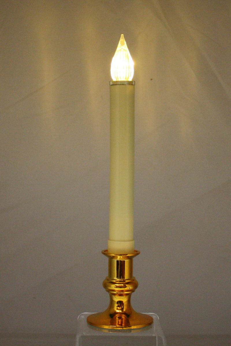Newport LED Window Candle - Brass - The Country Christmas Loft