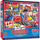 Drive-Ins, Diners & Dives - Good Times Diner 550 Piece Puzzle