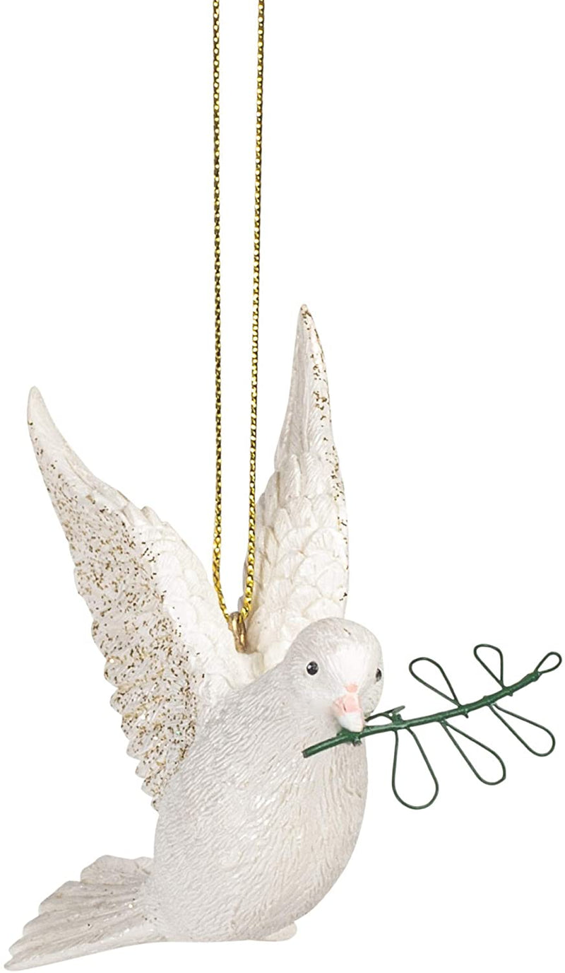 Dove with Olive Branch Ornament - The Country Christmas Loft