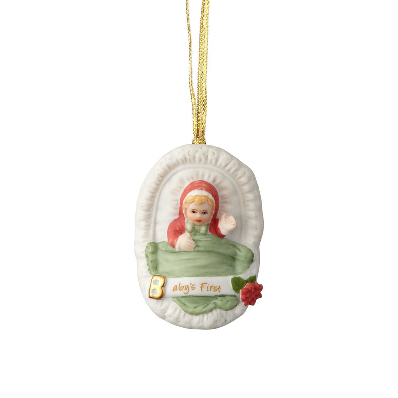Growing Up Girl Ornament - Blonde Babies 1st - The Country Christmas Loft