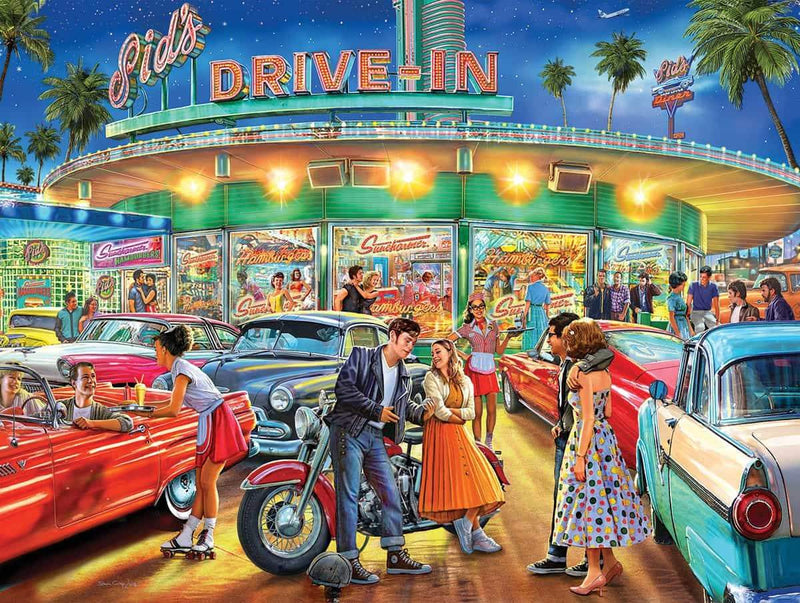 American Drive-In - 1000 Piece Jigsaw Puzzle - The Country Christmas Loft