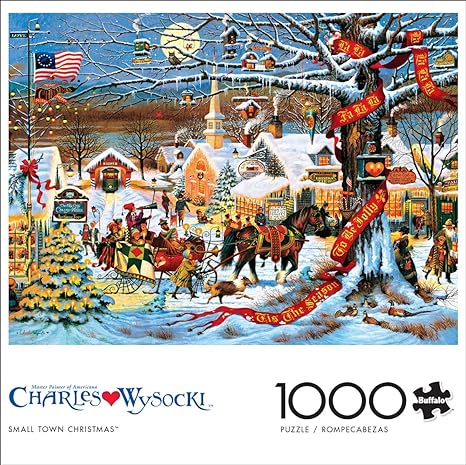 Small Town Christmas 1000 Piece Puzzle