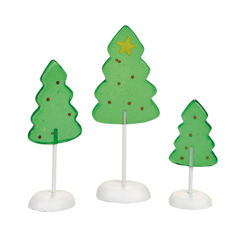 Department 56 Candy Corner Trees Acessory Figurines (Set Of 3) - The Country Christmas Loft
