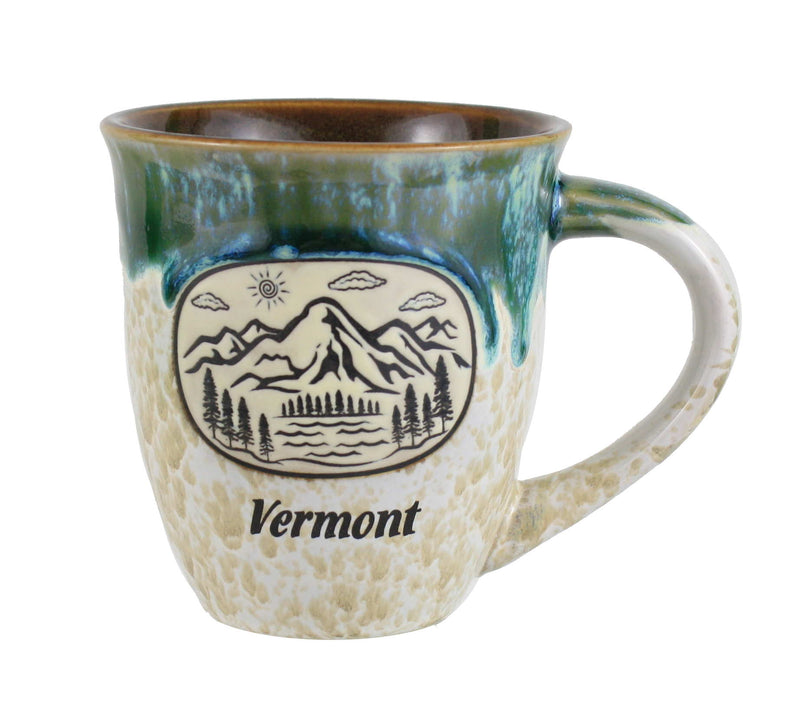 Mountain Scene Drip Glaze Mug - - The Country Christmas Loft